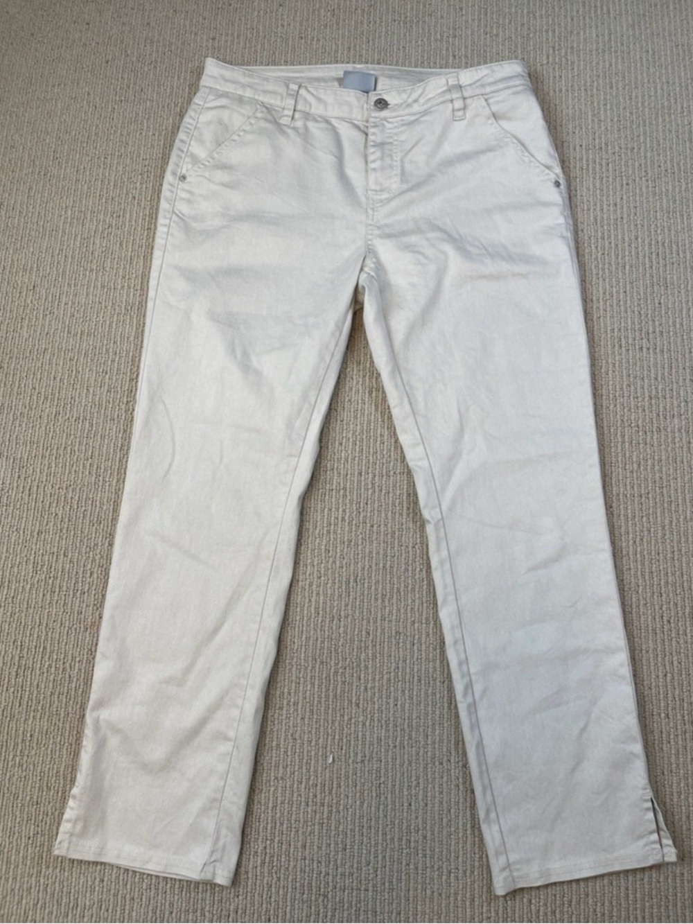 Prana Kayla Ivory Straight-Leg Pants